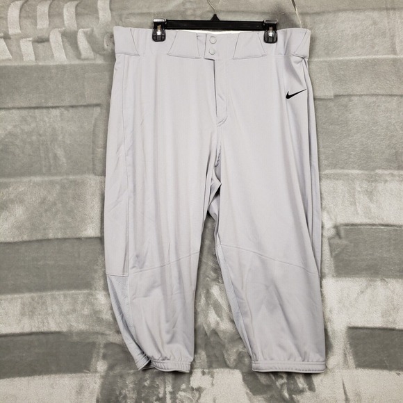 New Nike Vapor Baseball Pants Grey BQ6432-052 Gray Men's Size 2XL XXL MSRP $40 - Picture 1 of 6